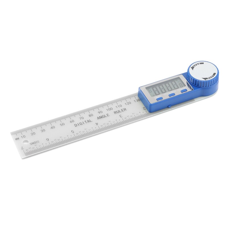 Hoek Finder-Digitale Gradenboog Hoek Gauge, 2-In-1 Hoek Meting Tool ,360 Graden Inch Metrische Schaal Heersers