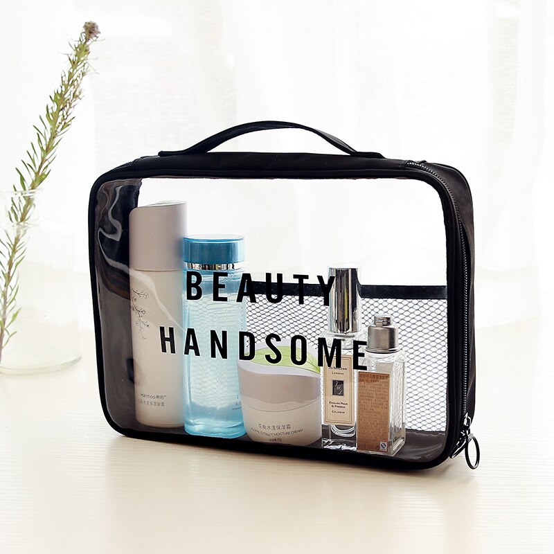 PVC Transparent Waterproof Wash Bag Travel Multifunctional Makeup Bag Portable Storage Bag