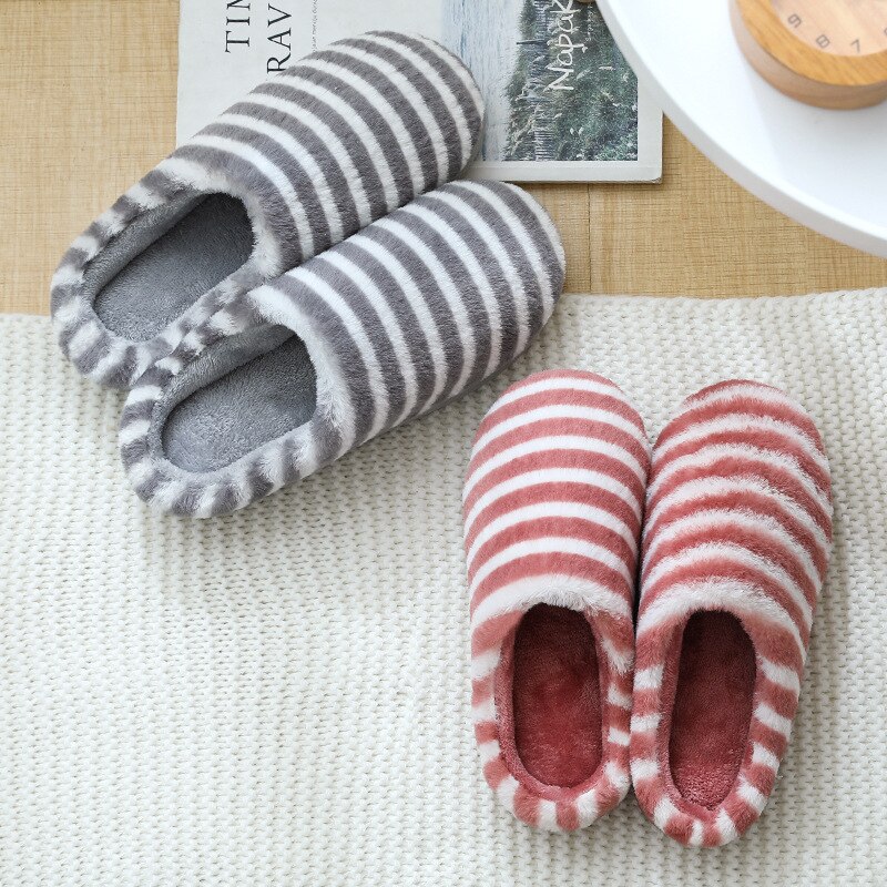 Fujin høst vinter kvinner bomull tøfler hjemme innendørs kanin ull sovesko sklisikker varm ull sovende bomull tøfler