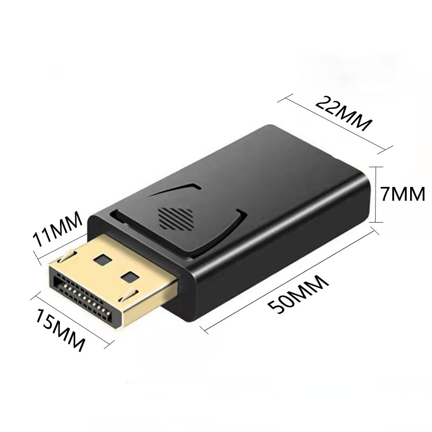 Convertidor 4K DP a HDMI, Displayport a 1080P HDTV, Monitor de ordenador, adaptador de Audio y vídeo
