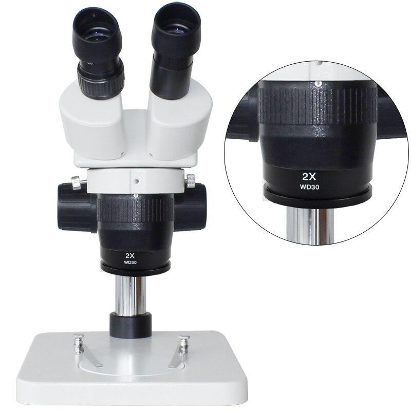 2x Barlow Lens for Biological Stereo Microscope Objective Lens M48*0.75 Threads Auxiliary Lens Microscopes accessories&parts