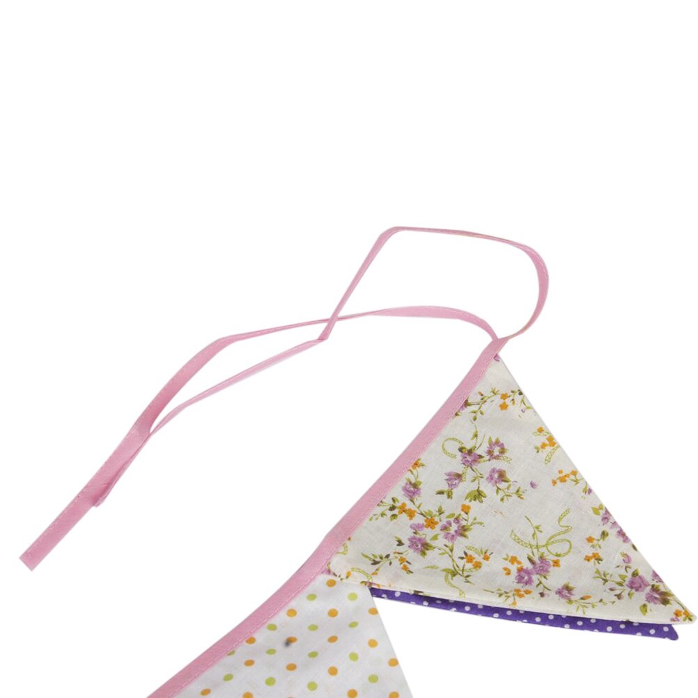 12pcs Purple Series Triangle Flags Party Bunting Banners for Decoration