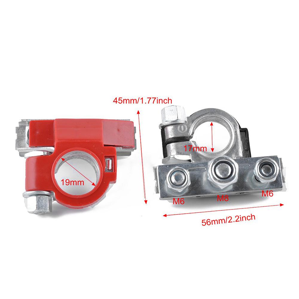 Universal Car Battery Terminal Connector Battery Column Joint Clip Car Top Terminals Wire Cable Clamp Post Car Battery Pile Head