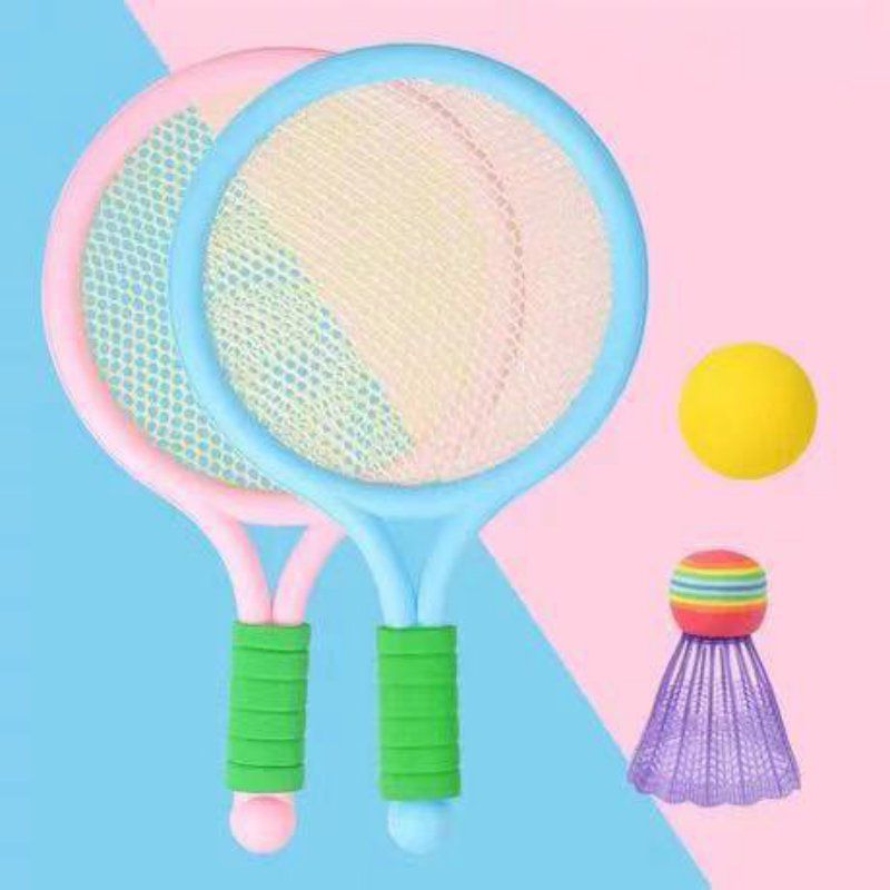 Plastic Racquet Tennis Rackets with Balls for Children Toddler Training Sport Tennis Racquet Set Outdoor School Accessories: C