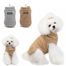 Hond Kleren Katoen Wol Puppy Kleding Winter Warm Katoenen t-shirt Vesten Voor Chihuahua Franse Bulldog Zachte Puppy Pet kostuums