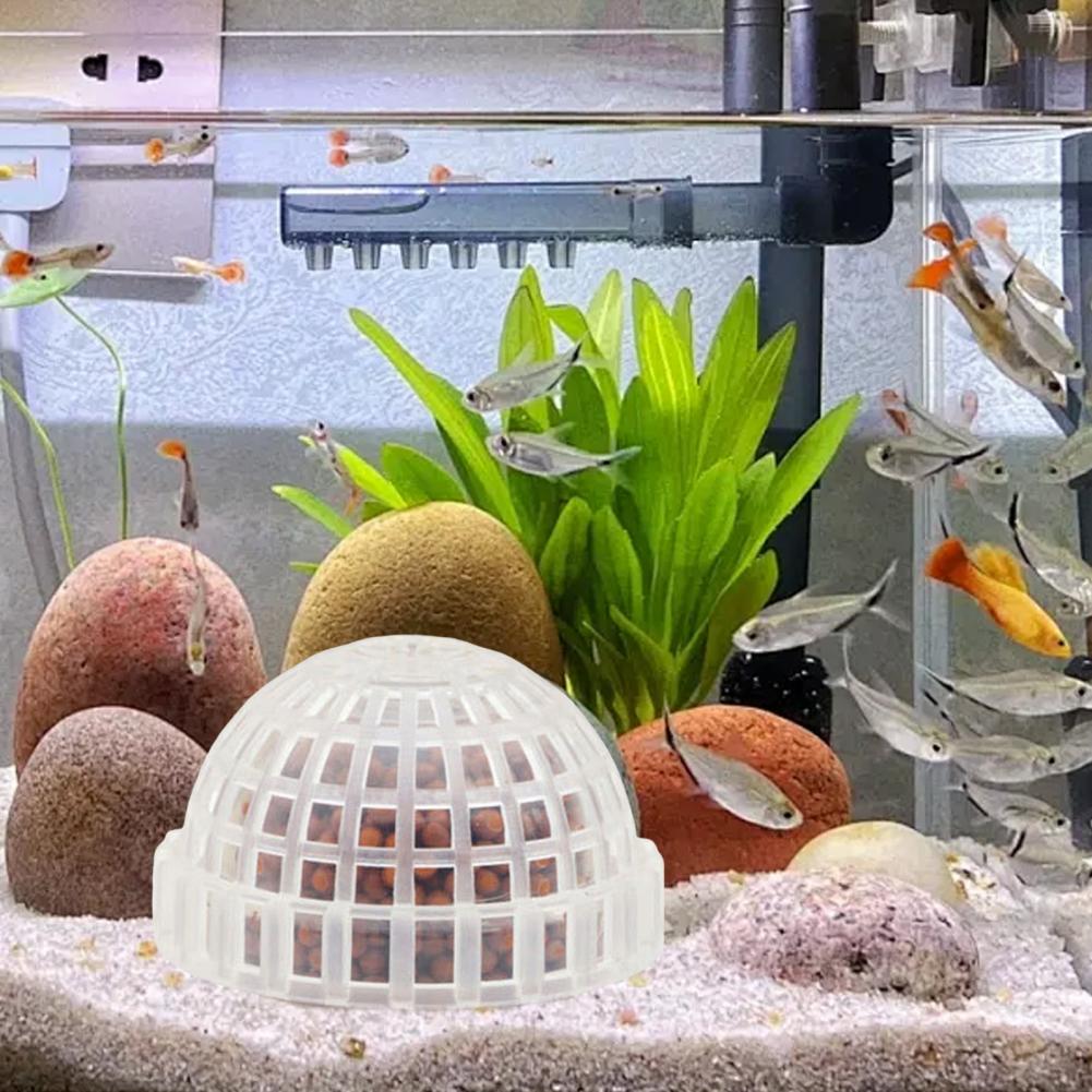 Zoetwateraquarium Mosbal Aquarium Mosbalhouder met filtersteen voor garnalentank Levende planten voor zoetwater voor mos