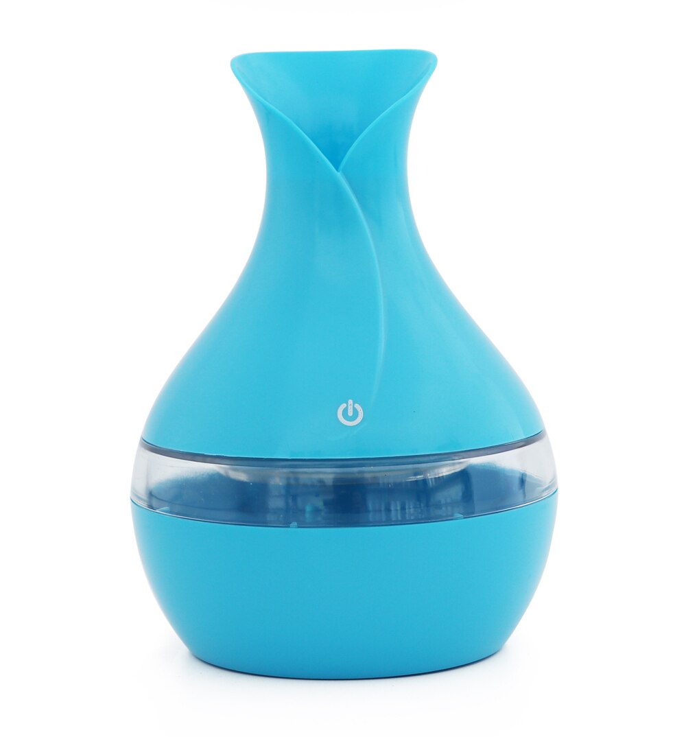 Nmt 070 300ml luftbefeuchter, siebenfarbiger ultraschall-luftreiniger, aromadiffusor für Höhle haushalt mit fernbedienung: Blau