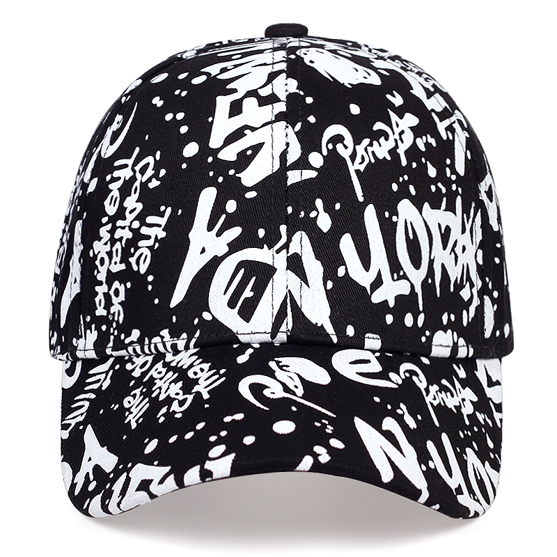 Casquette d'opérabilité avec lettres imprimées graffiti pour hommes et femmes, chapeau de papa en coton, sports décontractés, hip-hop, casquettes sauvages, extérieure
