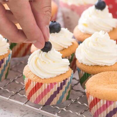 100 Stks/set Muffin Cupcake Paper Cups Cake Formulieren Cupcake Liner Bakken Muffin Box Cup Case Party Tray Cakevorm Decorating gereedschap