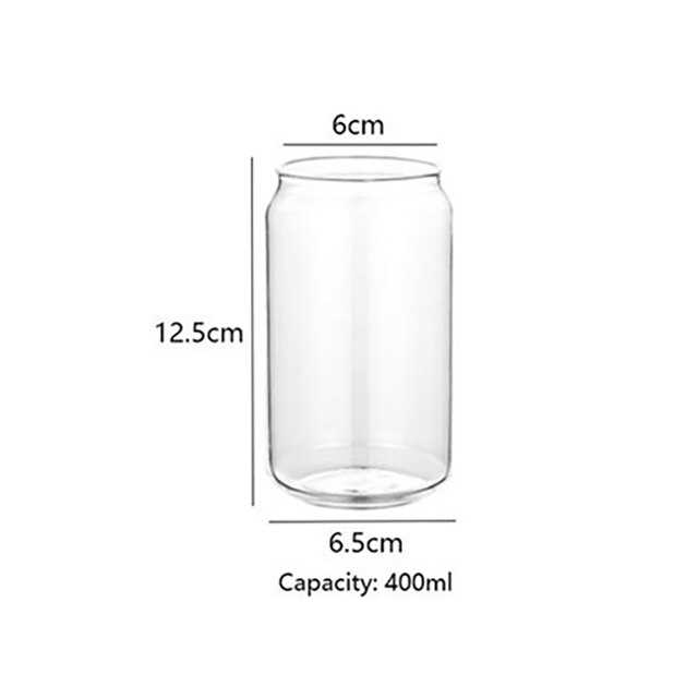 Zomer Nordic Bier Glas Transparant Koffie Mok Coke Melk Sap Koud Drankje Hittebestendig Explosieveilige Bar Drinken container: 400ML