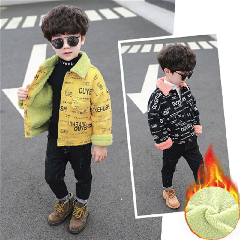 Baby Jongens Bovenkleding Herfst Winter Kinderen Mode Dikke Velevt Jas Voor Bebe 1 Tot 6 Jaar Peuter Casual Jassen Kids outfits