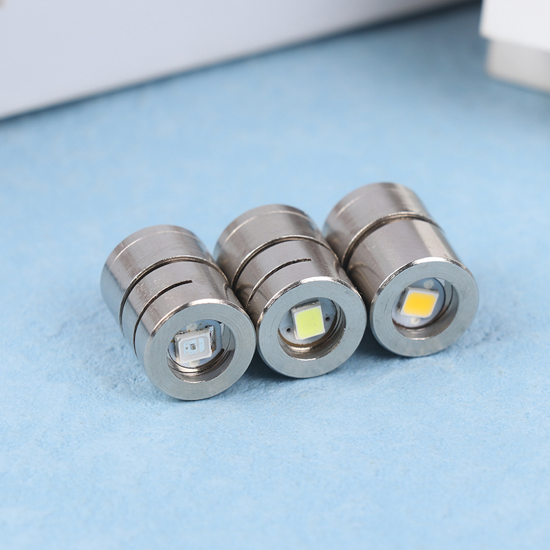 Minibombilla LED para manualidades, luz electrónica con botón decorativo iluminado, modelo de luz de colores, 1 unidad