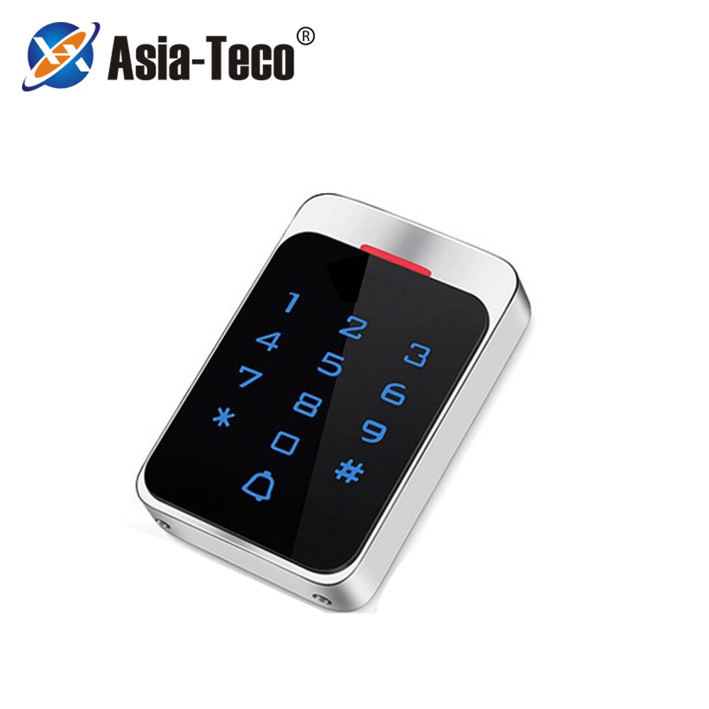Metal Waterproof 125KHz RFID Touch Keypad 13.56MHZ Standalone Access Controller Touch screen Door Lock SystemT50