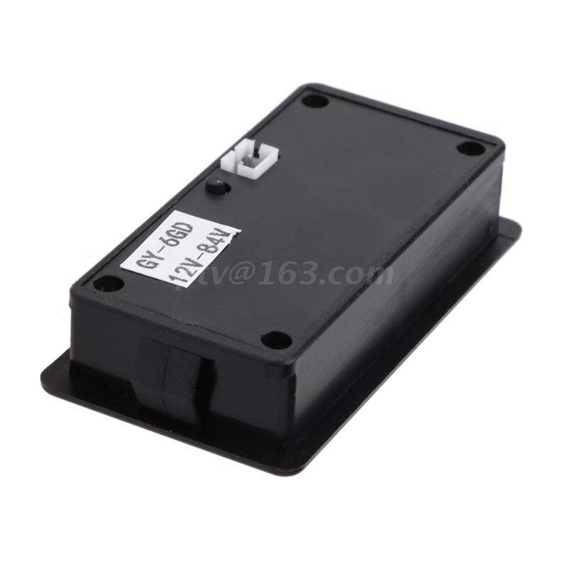 12V-84V Lood-zuur Batterij Capaciteit Indicator Voltage Meter Voltmeter Lcd Monitor