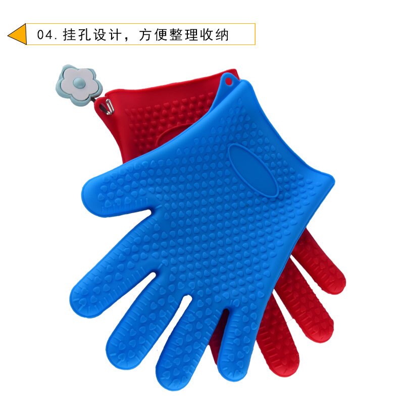 Silikon hohe temperatur beständig wärmedämmung wasserdichte Anti verbrüHenne Anti Unterhose ofen mikrowelle handschuhe silikon handschuhe