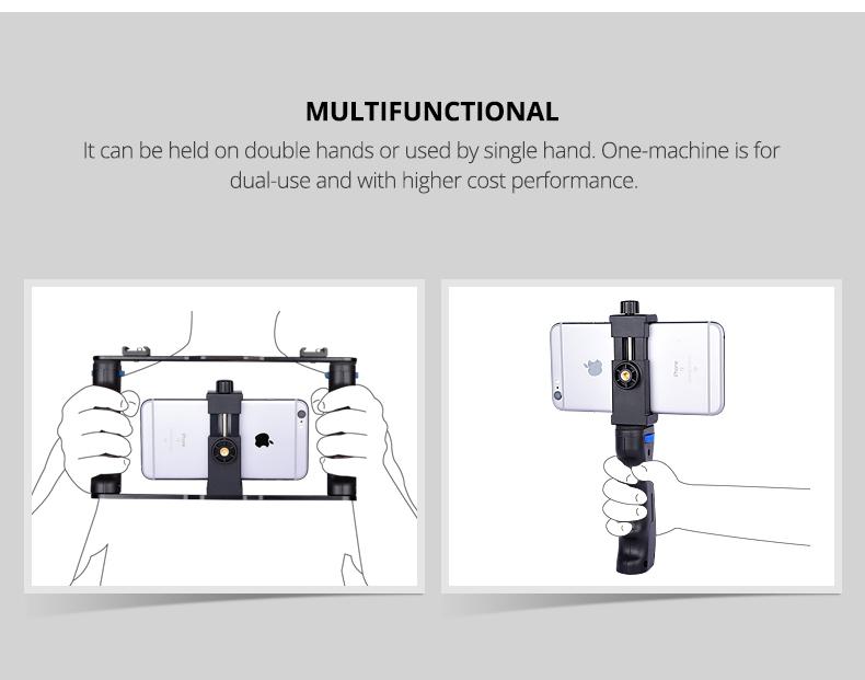 Yiwa 携帯電話のウサギ手カメラブラケットライブビデオスタビライザー電話 r30