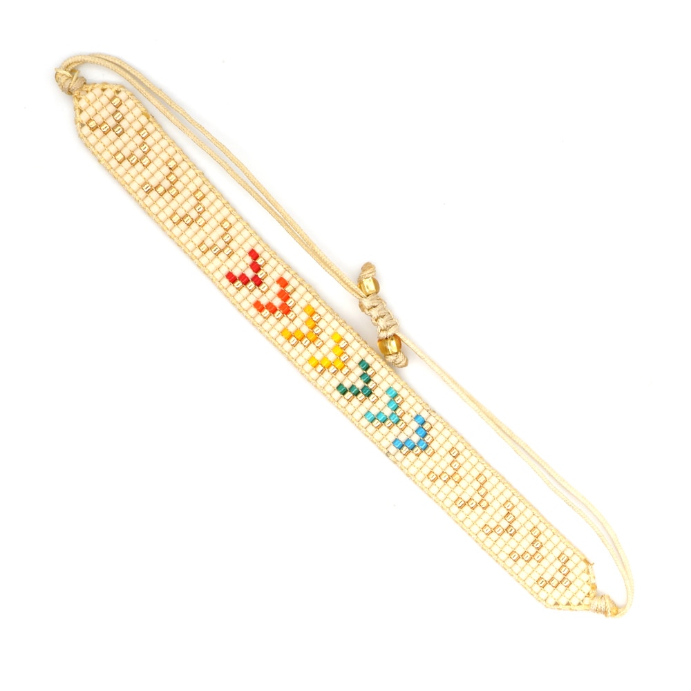 Go2 boho miyuki armbanden pulsras pijlpatroon armbanden verstelbare sieraden handgemaakte geweven sieraden