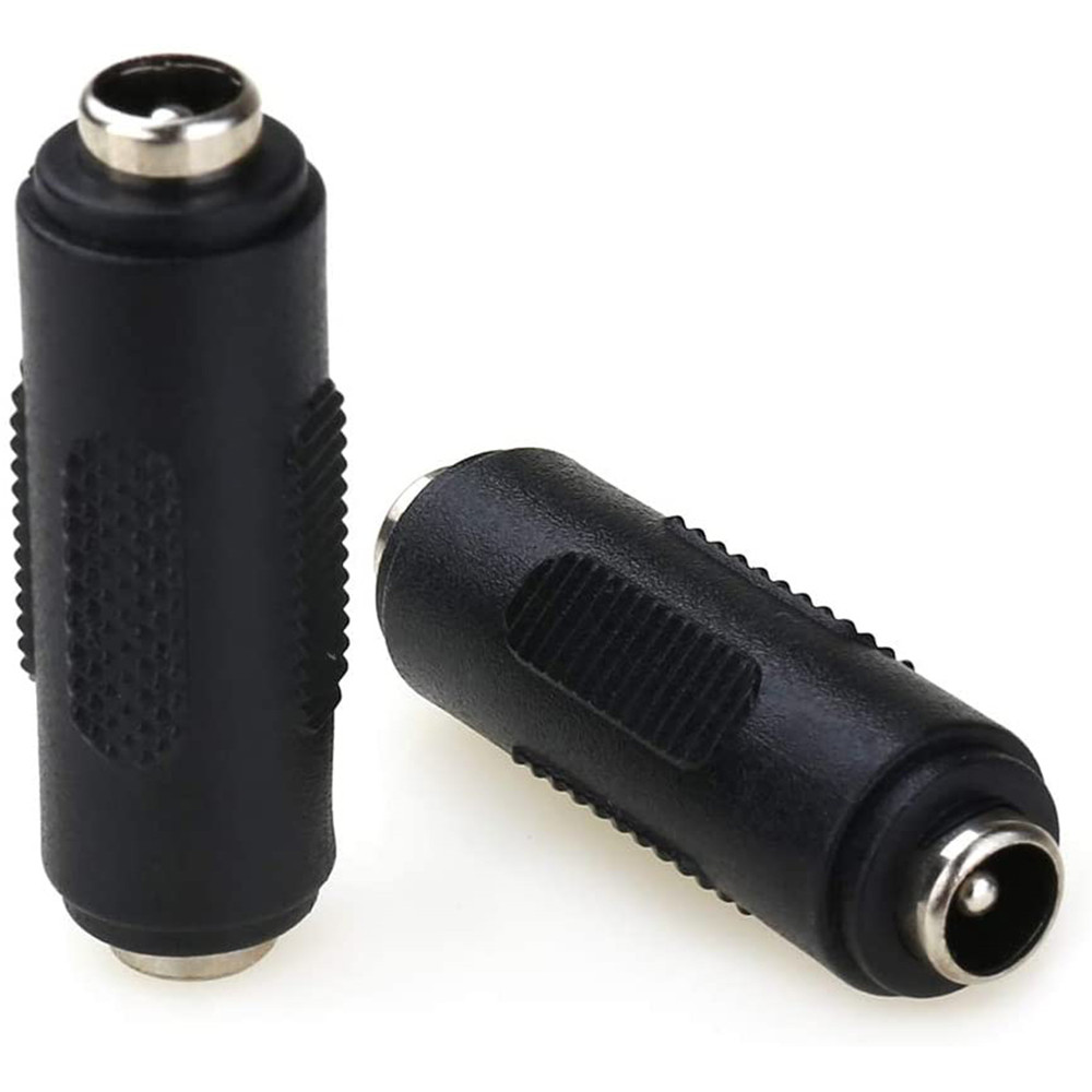 2PACK 12V 5.5mm x 2.1mm DC Power Connector Adapter, 12/24V Female to Female Power Jack Socket for Led Strip CCTV Security Camera