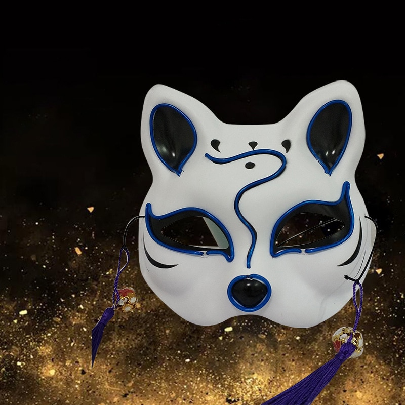 Halloween LED Mask Glow In Dark Animal Masks Maska Cosplay Mascara Horror Ball Masquerades Supplies