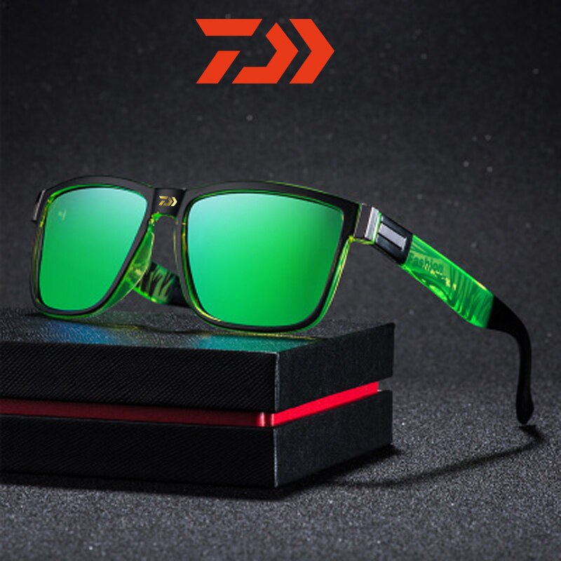 Dawa Polarized Sunglasses Men Driving Sun Glasses Male Vintage Fishing Glasses Square Goggles UV400 Eyewear