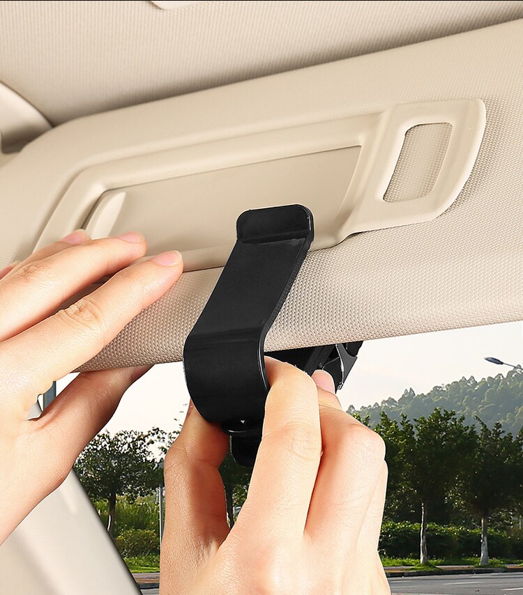 Pince de rangement de lunettes de voiture ABS, pince de rangement de lunettes de soleil, pince de billet de carte pour Fiat 500 Ducato Tipo Panda Bravo Doblo Stilo Freemont accessoires