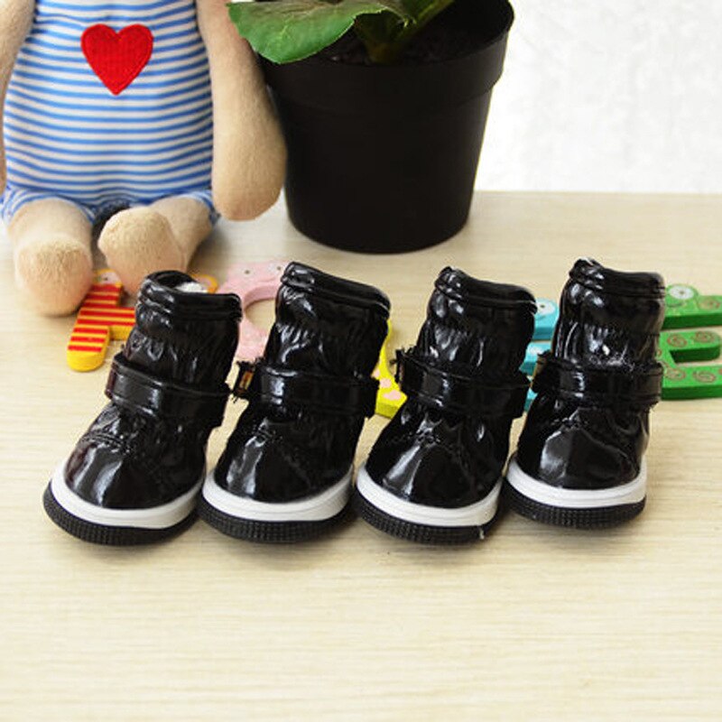 Winter Pet Dog Shoes for Small Dogs Warm Fleece Puppy Waterproof Snow Boots Chihuahua Yorkie Products