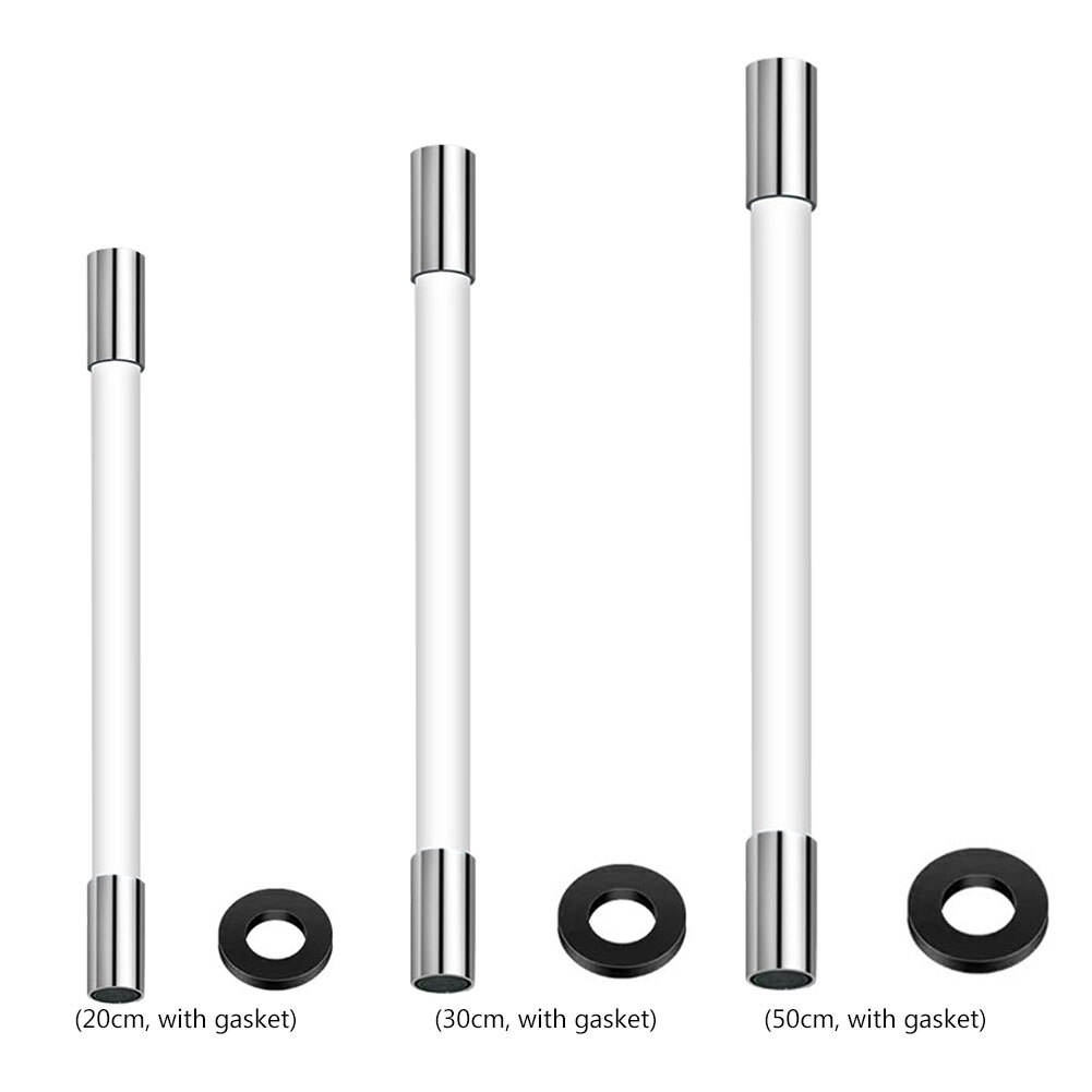 360 Degrees Faucet Sprayer Extender Hose Flexible Spill-proof 1/2 inch Connector Universal Faucet Extension Tube Pipe Splash Hea