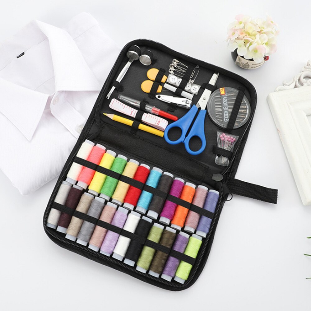 Portable Sewing Kit Repair Set Needles Portable Mini Mending Travel Sew Kits