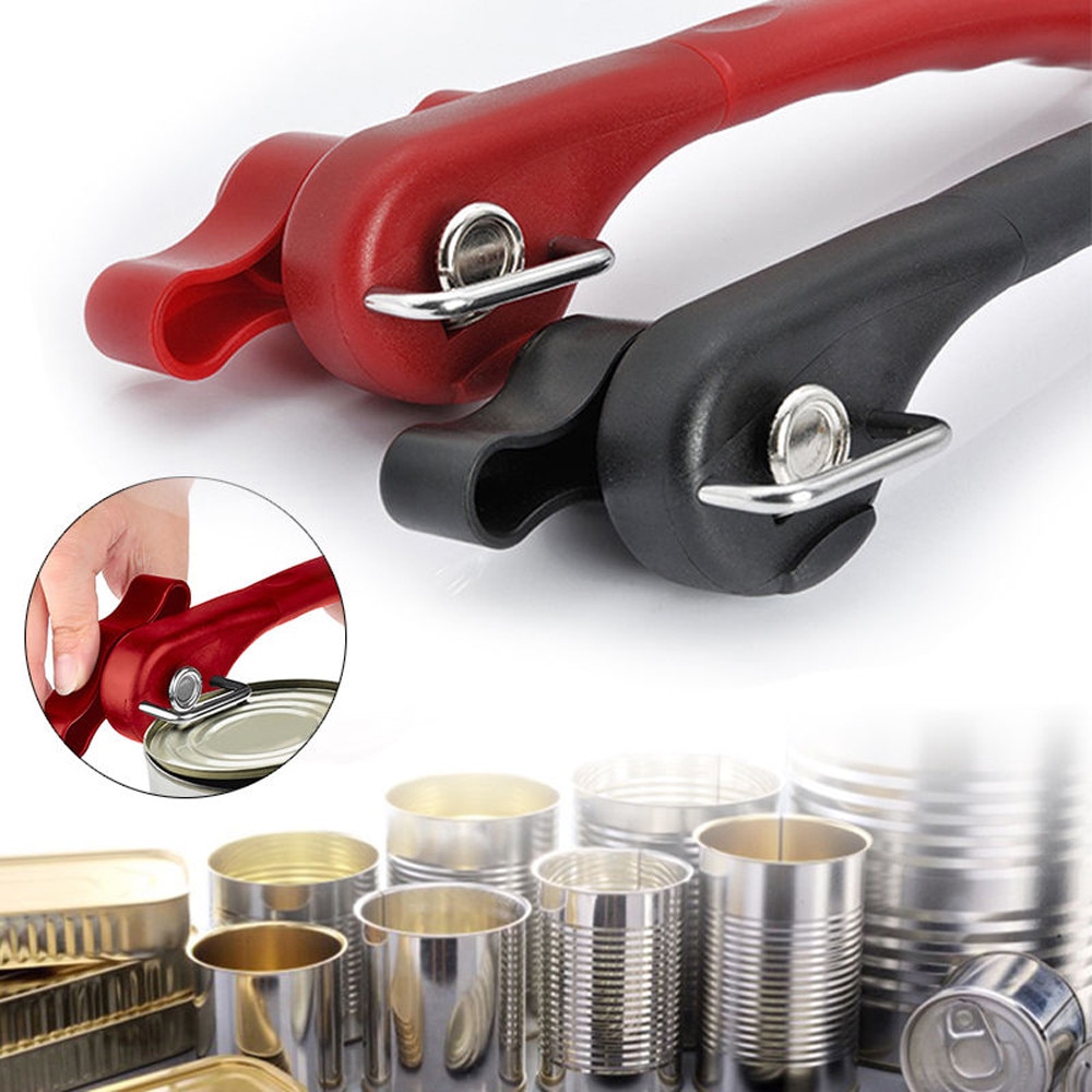 Multifunctionele Rvs Veiligheid Side Cut Handleiding Kan Tin Opener Keuken Gereedschap Bar Gadgets Blikjes Flesopener Sales #15