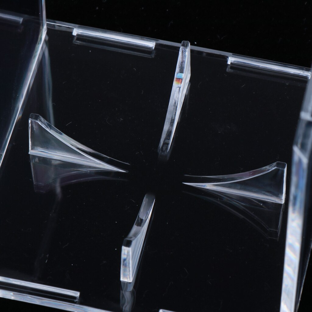 Acrylic Baseball Holder, Square Baseball Stand Display Rack for Baseball Players Fans - Sports Accessories - 8x8x8cm