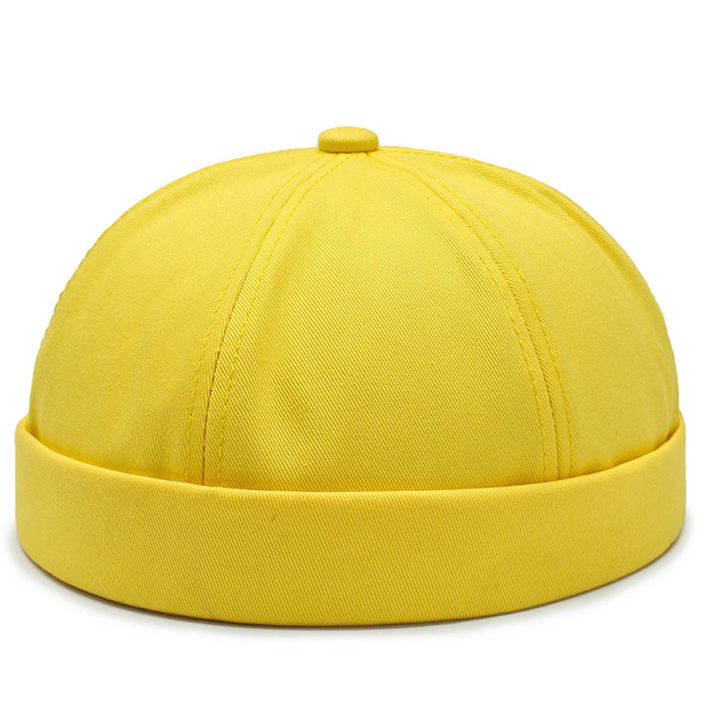 Bonnet sans bord pour hommes et femmes: bright yellow