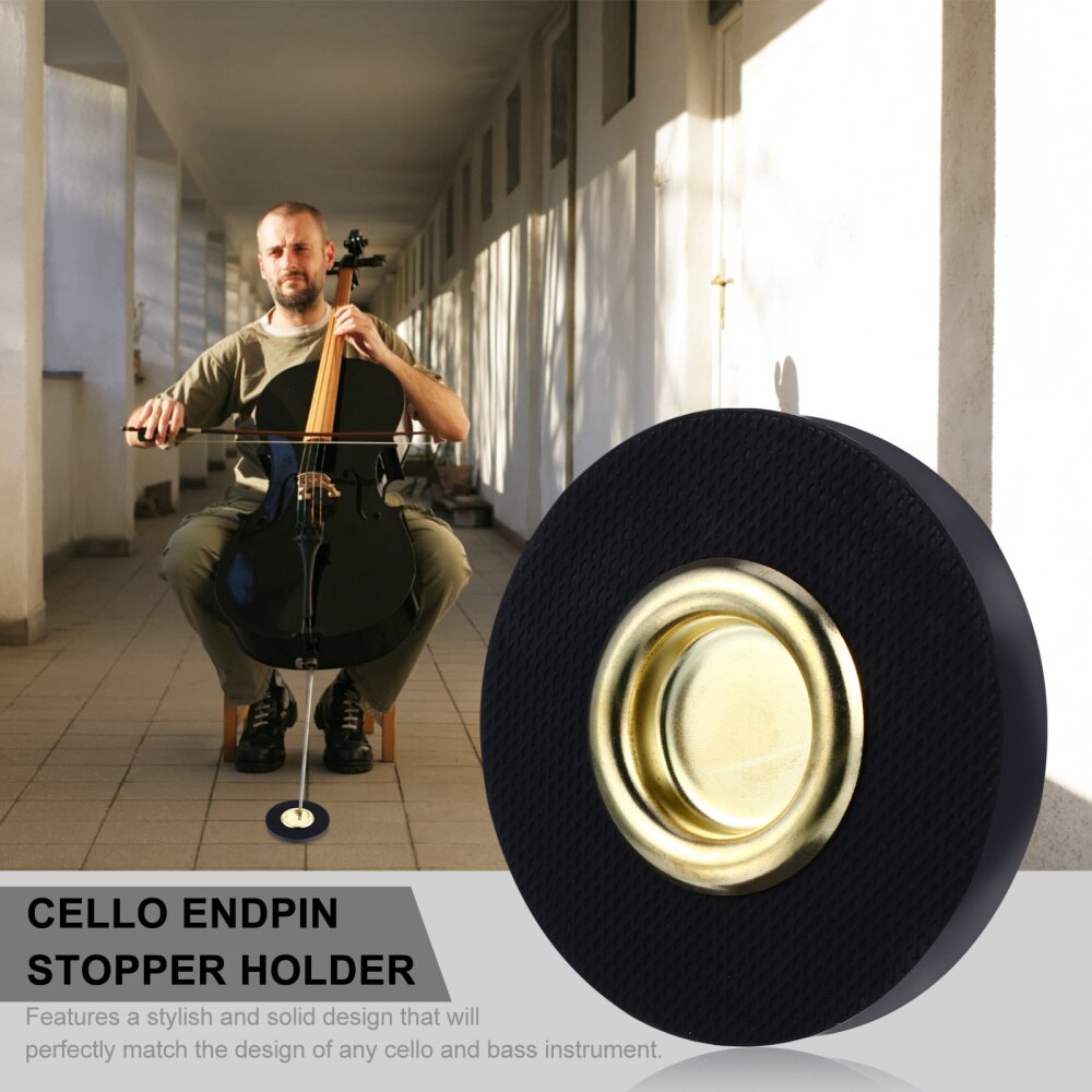 Cello Stop Endpin Stand Holder Cello Anti-slip Mat Floor Protector Accessory