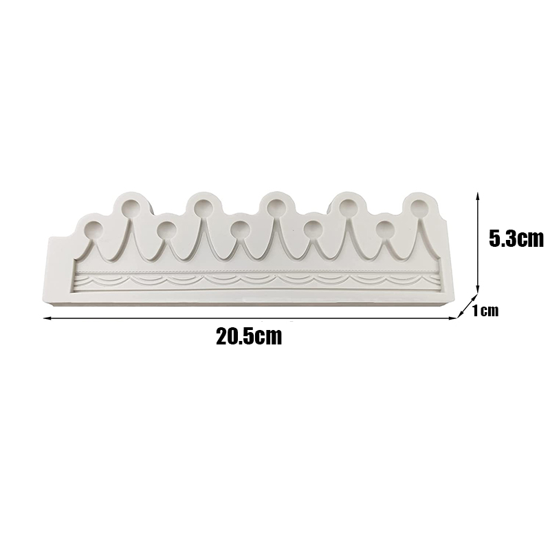Crown Fondant Silicone Mould Princess Crown Heart Mould for Chocolate Pastry Cake Decorating Wedding Epoxy Polymer Clay Jewelry: 1pc-02