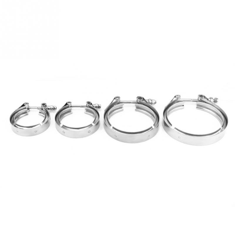Stainless Steel 2.0 Inch V-Band Clamp Flange Kit for Turbo Exhaust Downpipes