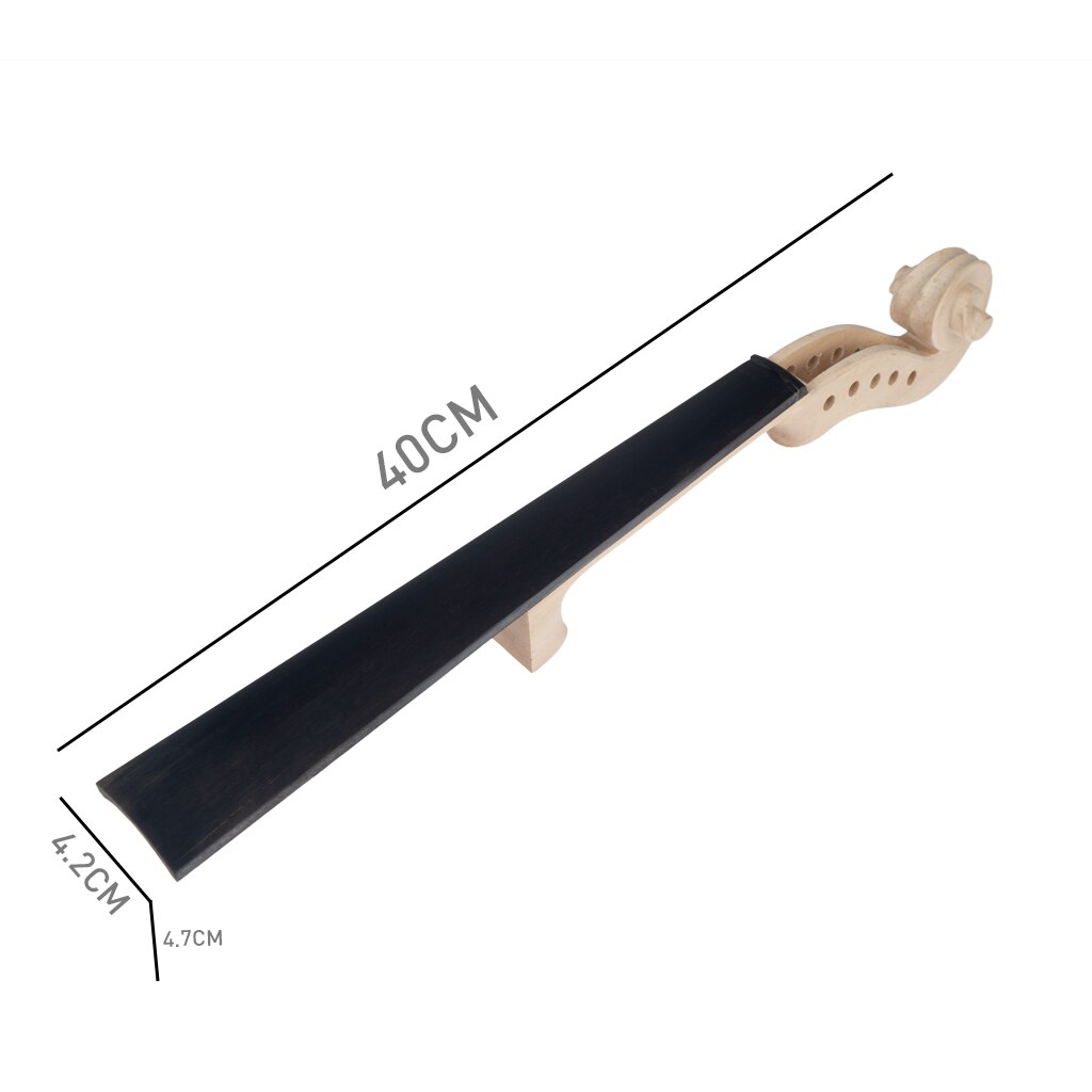 LOMMI Unfinished 5 String Violin Neck Attached Ebony Fingerboard DIY Violin Repair Making Luthier Acoustic Or Electric Violin