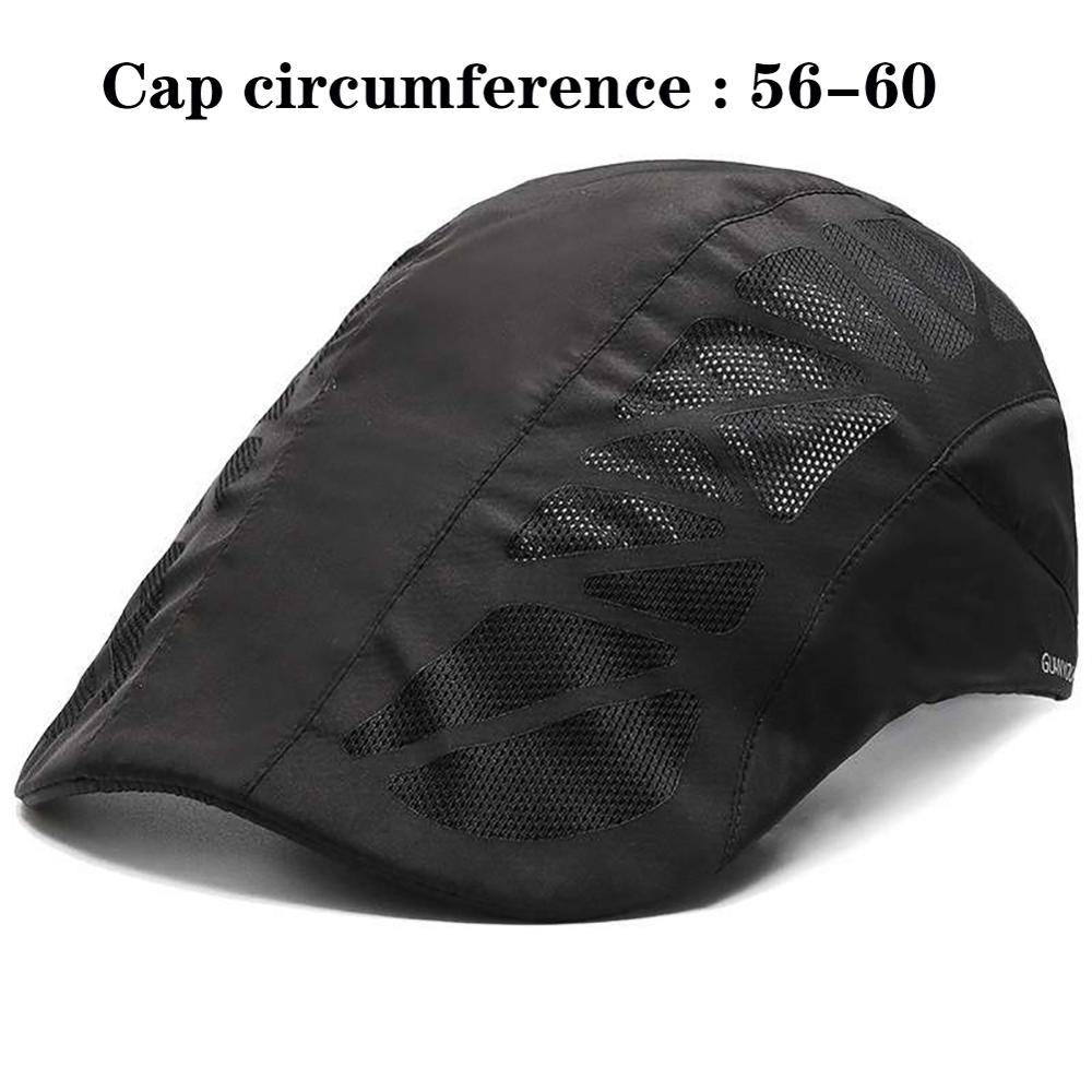 Summer Casual Beret Hat Flat Cap Gatsby Hats Adjustable Breathable Boina Mesh Caps For Adult and Kids: B Adult