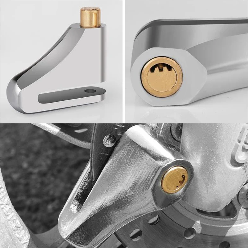 Motorrad wasserdicht Diebstahls icherung Scheiben brems schloss Rad Vorhänge schloss mit Schlüsseln für Motorrad Rolle Moped Motorrad Moto Zubehör