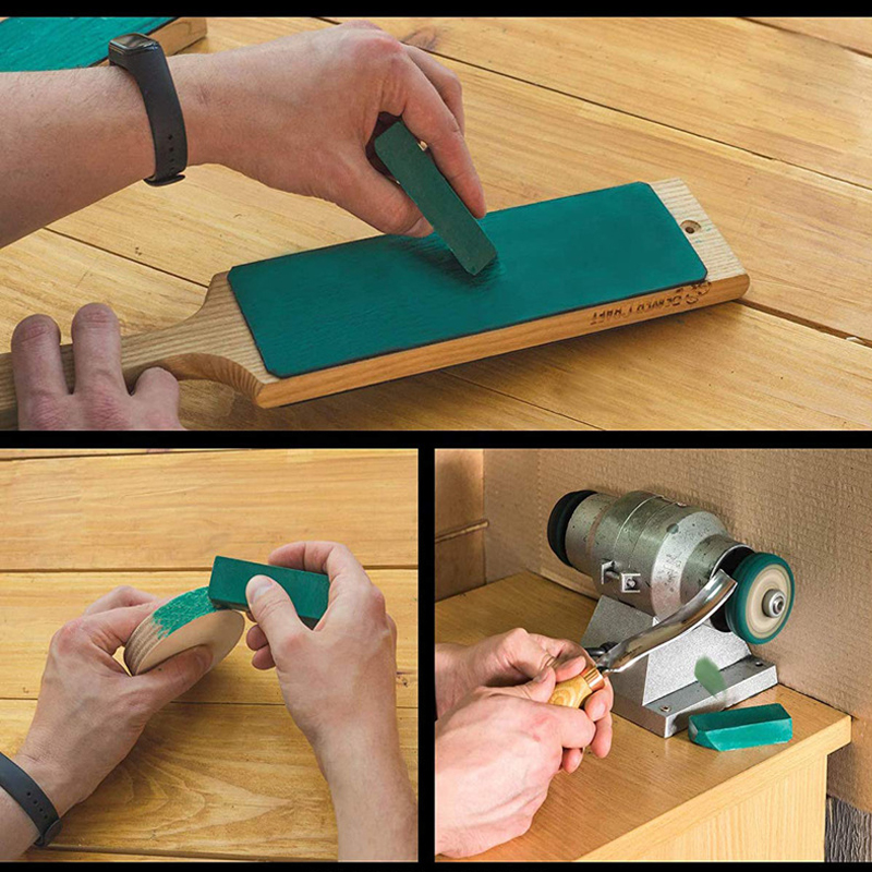 Juego de cera para pulir metales de acero inoxidable, pasta de pulido sólida, descontaminación, reparación de arañazos y eliminación de bloques abrasivos