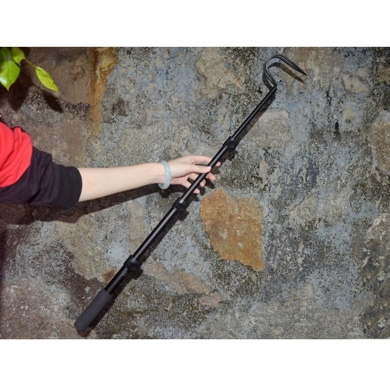 Adjustable Snake Hook Long Handle Snake Tongs Reptile Catcher Stick Rattlesnake Grabber Pick-up Handling Tool