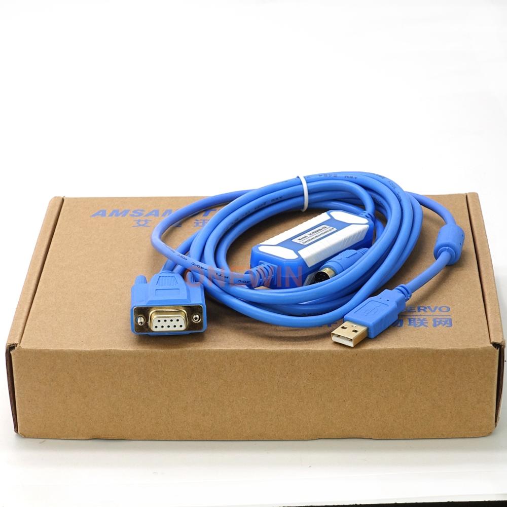 Compatible HMI And TP Text Display Programming Cable IFD6601 UC-PRG020-12A AH DVP Series PLC DOP-B Series