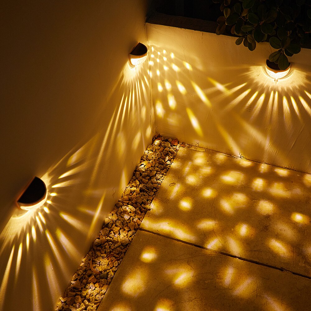 Solar- Zaun Post Lichter Zauberstab Montieren Dekorative Deck Beleuchtung Wasserdicht warm Weiß/Weiß Flure Nacht Licht Solar- Garten Lampe