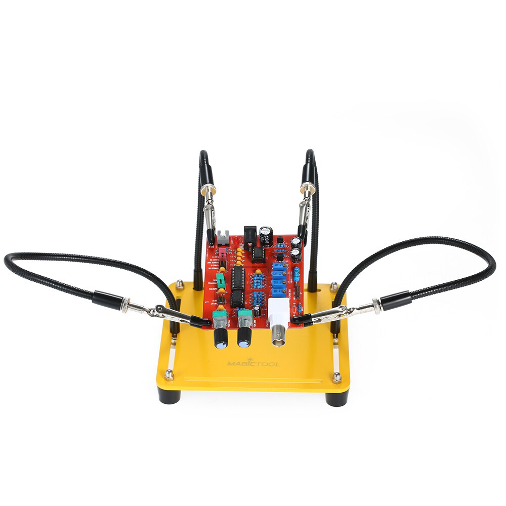 PCB Fixture Base Arms Soldering Station PCB Fixture Helping Hands Third Hand System Electronic DIY Tools with Metal Base