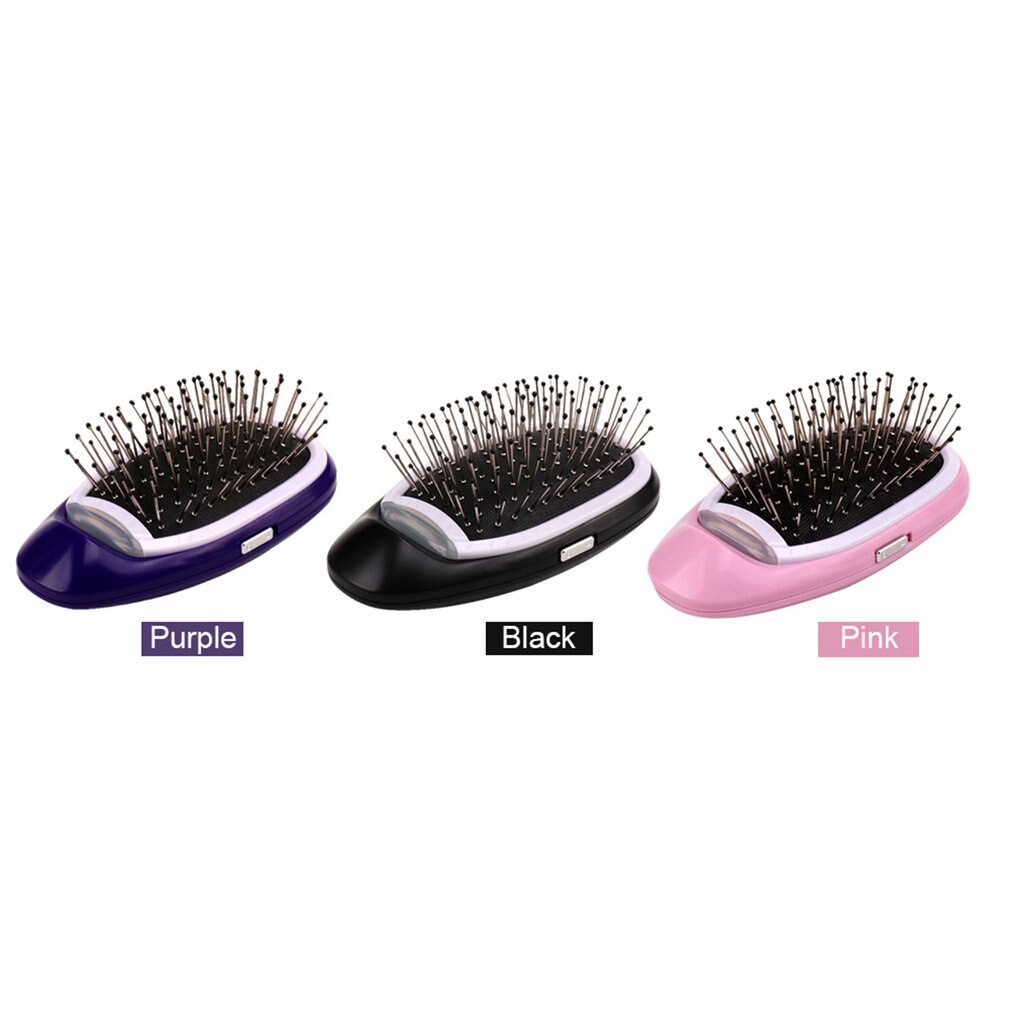 Peine alisador de cabello de iones negativos portátil, antiestático, cepillo eléctrico iónico, peine de peluquería