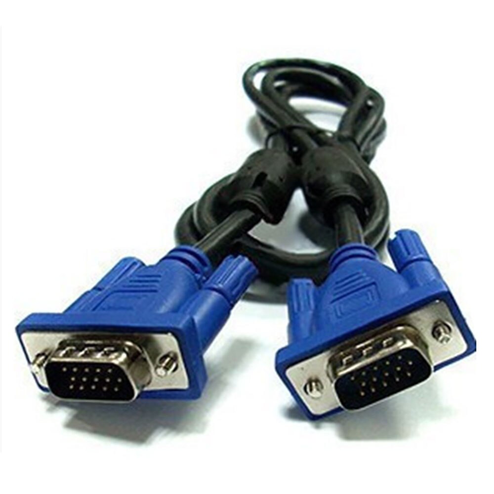 VEIDADZ High-Definition VGA Computer Video Projector Cable 15 Pin Male To Male With Magnetic Ring 1.5 m / 3 m / 5 m