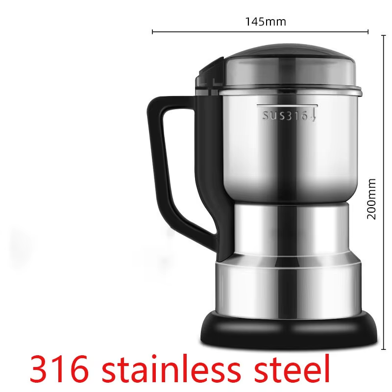 High Power Elektrische Kaffeemühle Küche Getreide Nüsse Bohnen Gewürze Körner Mühle Maschine Multifunktionale Hause Kaffeemühle: YELLOW