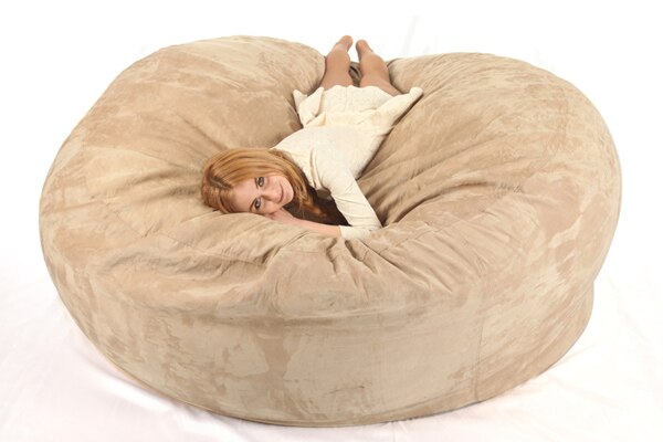 Saco de microgamuza de 7 pies para cama, sofá perezoso, para dormitorio y sala de estar