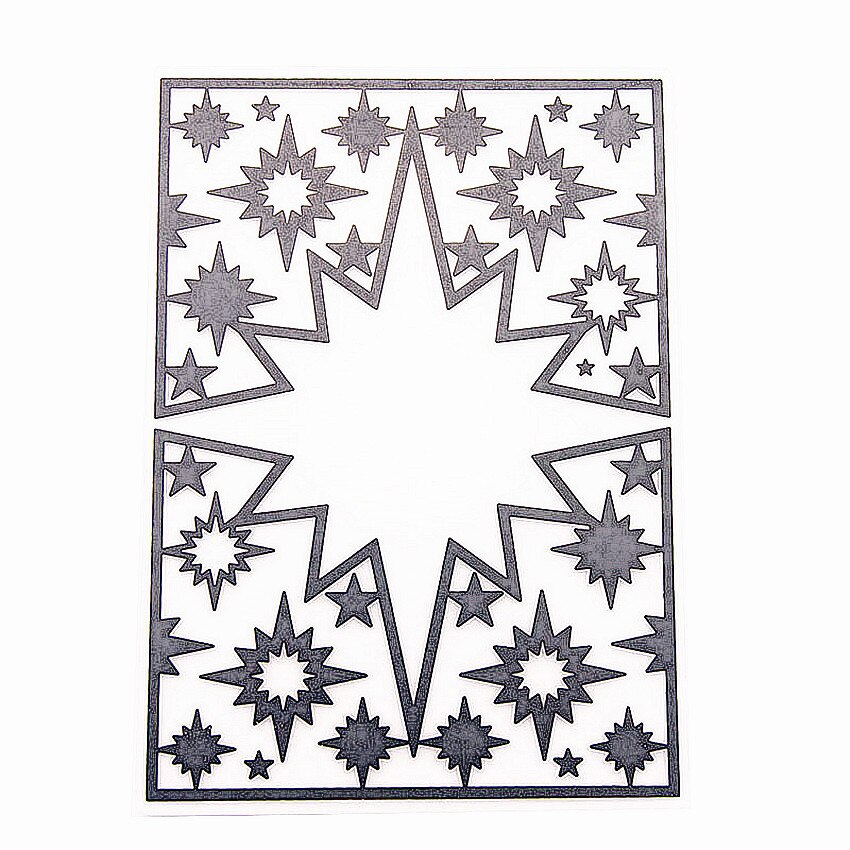 plastic clock template stars craft card making paper card album wedding decoration Embossing folders