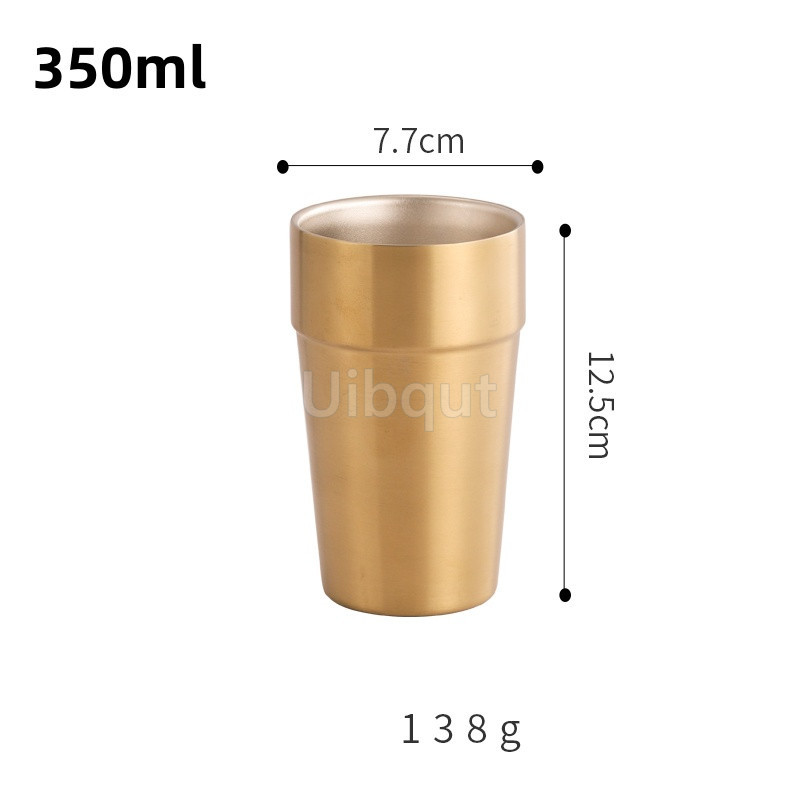 304 Dikke Dubbele Wand Roestvrij Staal Bier Mok Voor Thee Koffie Cup Drink Ware Warm Water Mok Gouden Koffie Cup Set Kopjes En Mokken: Deep Blue
