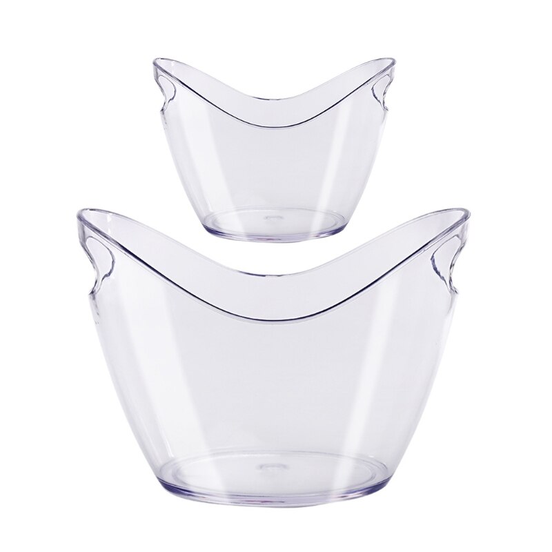 Vasca in plastica trasparente da litro in acrilico per bevande e feste bottiglie di vino o Champagne per sbarra dell'Hotel regalo del ristorante dell'Hotel