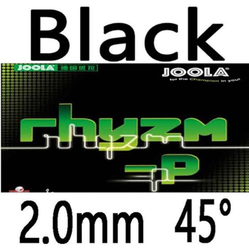 Original Joola RHYZM-P tischtennis gummi Pips-in tabelle Tennis schläger schläger Sport: Schwarz 2.0 45H